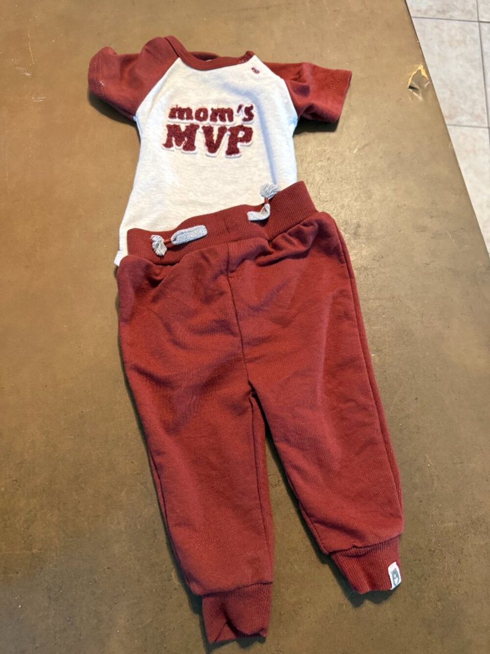 6-9M Rabbit + Bear Organic Baby Boy 2 Piece Set